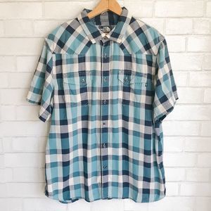 The North Face Checkered Button Down Short Sleeve